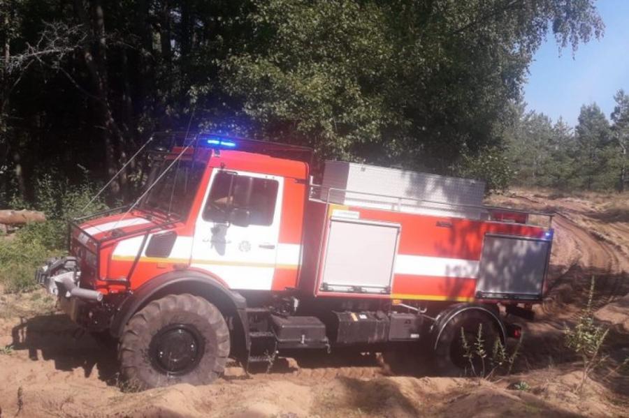 На Адажском полигоне возник лесной пожар: огонь распространился на 4 га