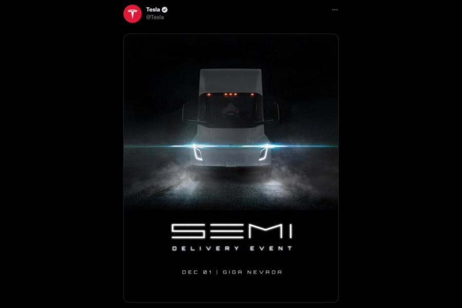 Tesla 1 декабря представит серийную версию грузовика Semi