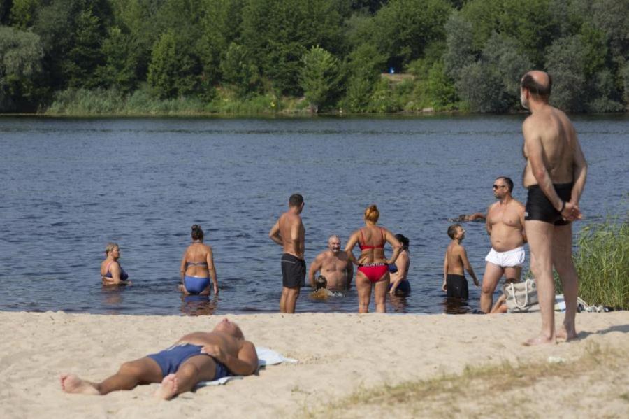 На пляжах Риги вода довольно теплая